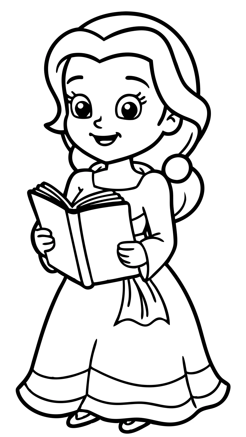 belle coloring pages printable